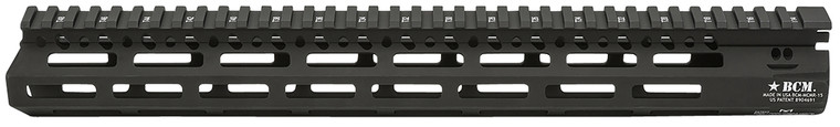 BCM MCMR15556BLK BCMGunfighter MCMR 15 MLOK FreeFloating Style Made of Aluminum with Black Anodized Finish for ARPlatform - MCMR15556BLK