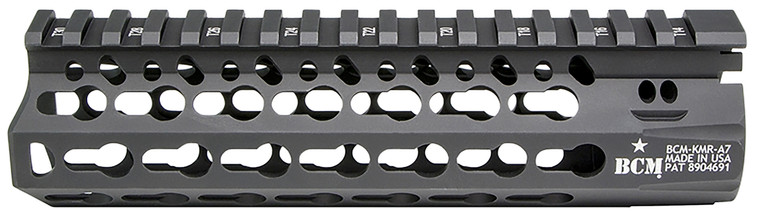 BCM KMRA7556BK KMR Alpha Handguard 7 Keymod Style Made of Aluminum with Black Anodized Finish for AR15 - KMRA7556BK
