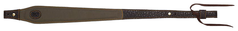 Browning 12250484 Laredo Sling made of Olive Cotton Canvas with Leather Trim 25.5035.50 OAL  Adjustable Design for Rifles - 12250484