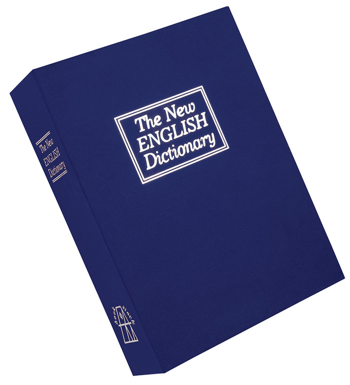 Bulldog BD1180 Deluxe Diversion Book Safe Combination Entry Blue Steel Holds 1 Handgun 7.75 L x 10.50 W x 2.50 D - BD1180