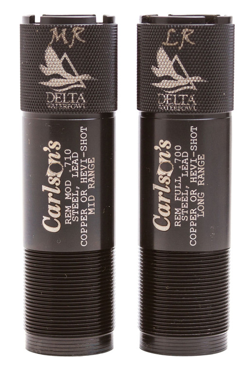 Carlsons Choke Tubes 07260 Delta Waterfowl  Remington Rem Choke 12 Gauge MidLong Range Knurled 174 Stainless Steel - 7260