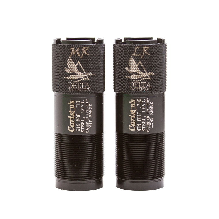 Carlsons Choke Tubes 07470 Delta Waterfowl  Winchester 12 Gauge MidLong Range Extended 174 Stainless Steel - 7470