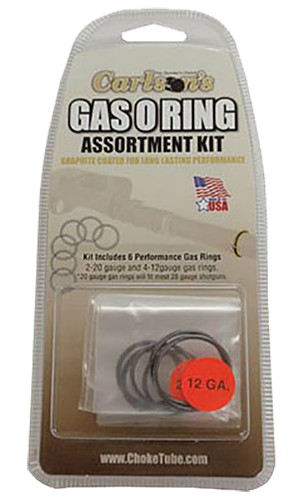 Carlsons Choke Tubes 00066 Gas ORing Assortment Kit 12 Gauge 20 Gauge RubberGraphite Coated Shotgun - 66
