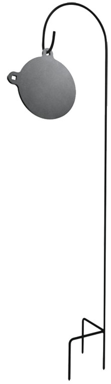 Champion Targets 44100 Shepards Hook Holder Black Standing Steel For Center Mass AR500 Steel Targets - 44100