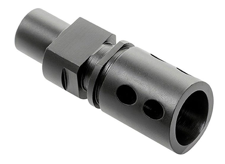 CMMG 57DA5BE Flash Hider  Black Steel with M12x1 LH Threads for 5.7x28mm FN PS90 - 57DA5BE
