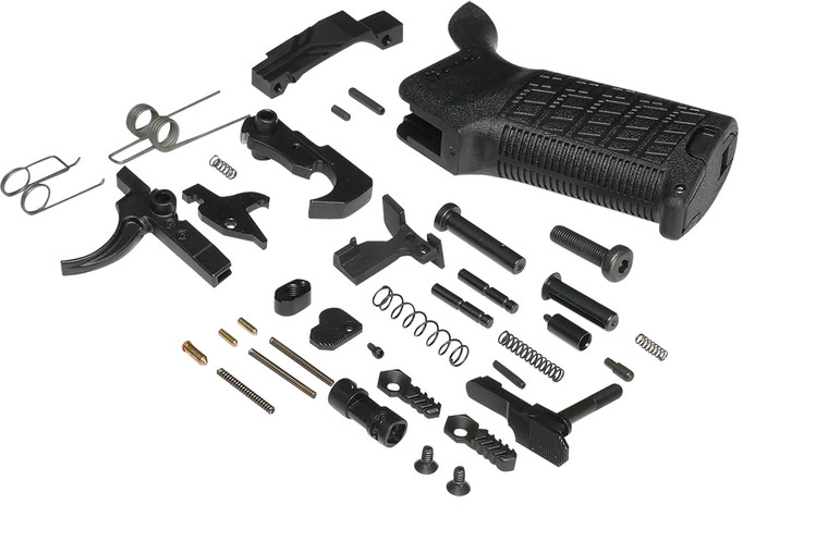 CMMG S5CA642 Zeroed Lower Parts Kit Black Grip Ambi Safety  Mag Catch MilSpec Trigger Fits ARPlatformMk4 - 55CA642