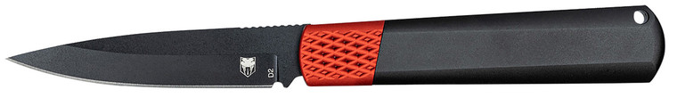 CobraTec Knives CTGHRBRB Gideon Hidden Release 3 OTF Plain Black D2 Steel Blade 4.25 BlackRed Aluminum Handle - CTGHRBRB