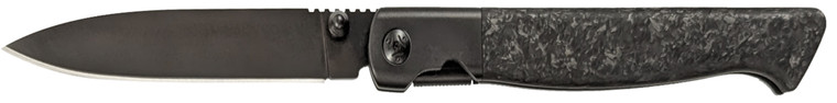 Cold Steel CSFL39SDP Spectre  3.80 Folding Drop Point Plain Black Matte PVD CPM 20V SS Blade Forged Carbon Fiber Handle - CSFL39SDP