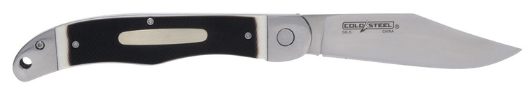 Cold Steel CS20NPM1Z Ranch Boss II 4 Folding Clip Point Plain Satin Polished5.25 Faux Sawed Bone Handle - CS20NPM1Z