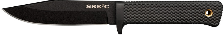 Cold Steel CS49LCKD SRK Compact 5 Fixed Plain Black TuffEx Finish SK5 Steel BladeBlack KrayEx Handle Includes Sheath - CS49LCKD