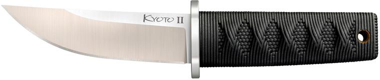 Cold Steel CS17DB Kyoto II 3.38 Fixed Plain Tanto 8Cr13MoV SS BladeBlack Contoured KrayEx Handle - CS17DB