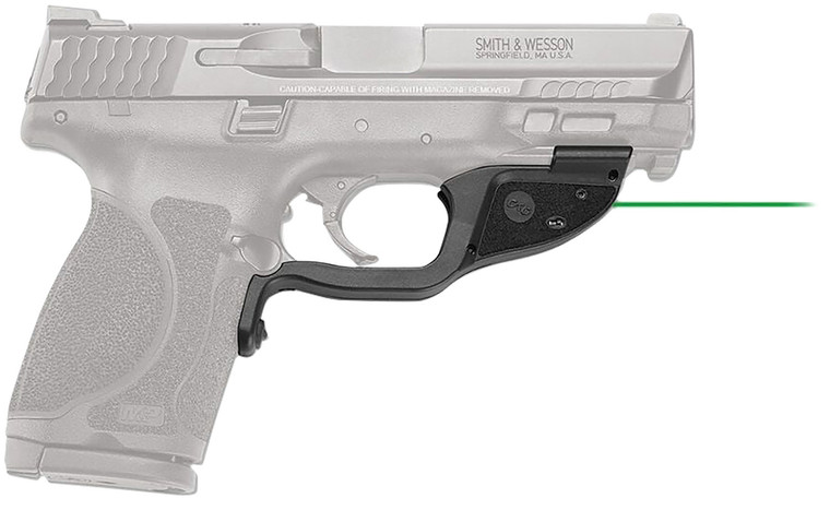 Crimson Trace 0174501 LG362G Green Laserguard  Black Smith  Wesson MP M2.0 Full SizeCompactSubcompact - 174501