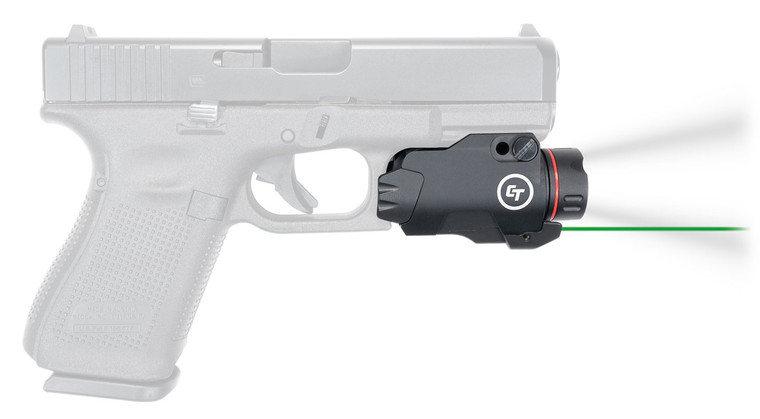 Crimson Trace 0177201 CMR207G Universal Green Laser Sight  Tactical Light Rail Master Pro Black PistolShotgunRifle - 177201