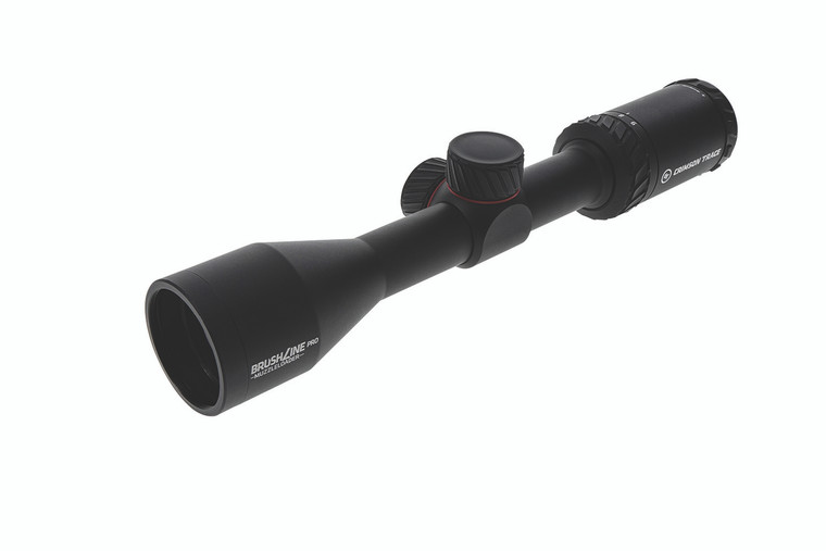 Crimson Trace 0101540 Brushline Pro Black Anodized 39x40mm 1 Tube BDC Muzzleloader Reticle - 101540