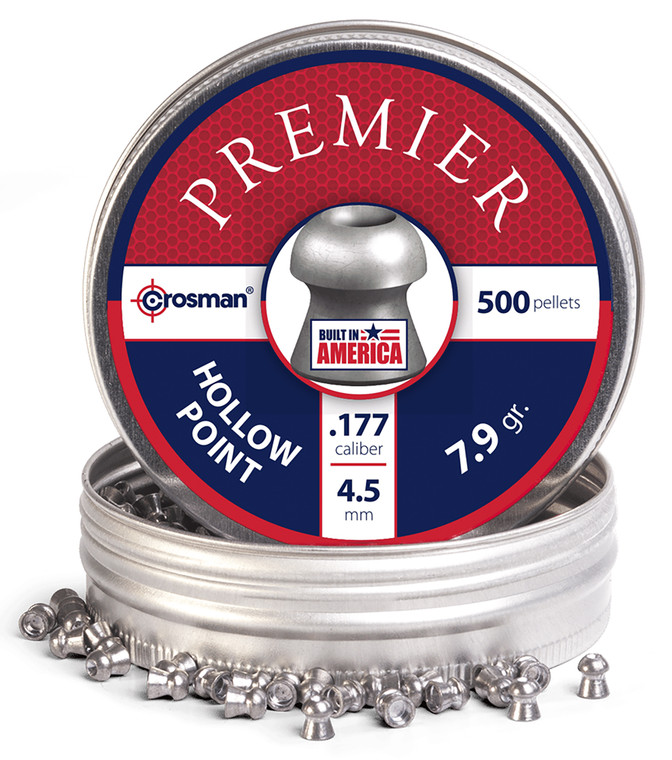 Crosman LHP77 Premier Hollow Point 177 Lead Hollow Point 500Tin - LHP77 Crosman LHP77 Premier Hollow Point 177 Lead Hollow Point 500Tin - LHP77