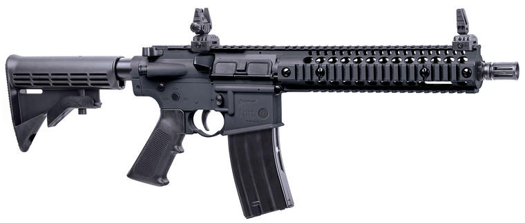Crosman CFAR1B Full Auto R1 Air Rifle CO2 177 25rd Shot Black Black Receiver Black 6 Position Stock - CFAR1B