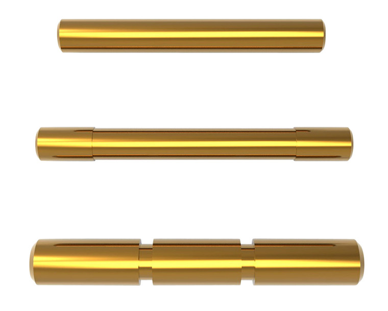Cross Armory CRGPSGD 3 Pin Set  Compatible wGlock Gen13 Gold Steel - CRGPSGD