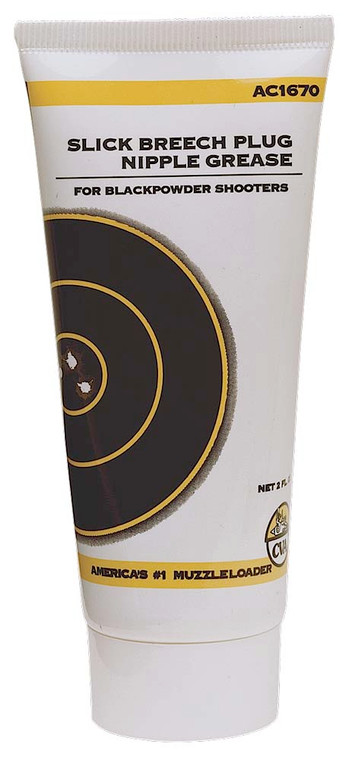 CVA AC1670 Slick Breech PlugNipple Grease Prevents Seizing of NippleBreech Plug 2 oz Squeeze Tube - AC1670