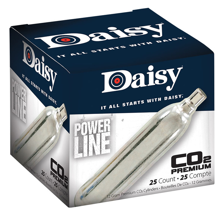 Daisy 997025604 Powerline CO2 Cylinder 12gram 25Pack - 997025604