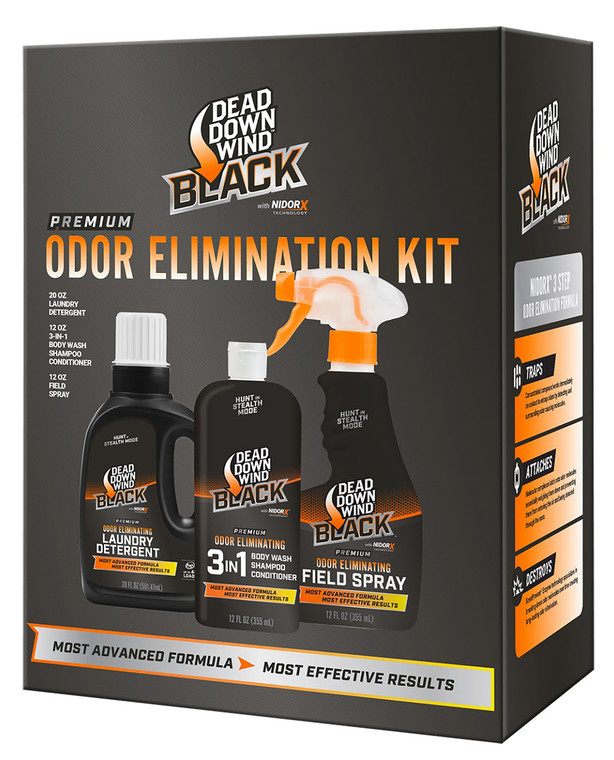 Dead Down Wind 207022 Black Premium 3Piece Kit Odor Eliminator - 207022