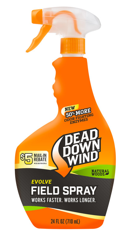 Dead Down Wind 1392418 Evolve Field Spray  Cover Scent Natural Woods Scent 24 oz Trigger Spray - 1392418