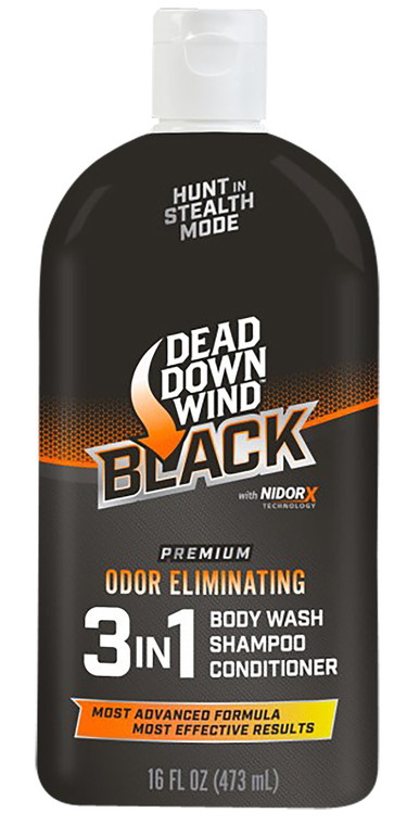 Dead Down Wind 127160 Black Premium 3in1 Combo Odor Eliminator 16 oz Squeeze Bottle - 127160