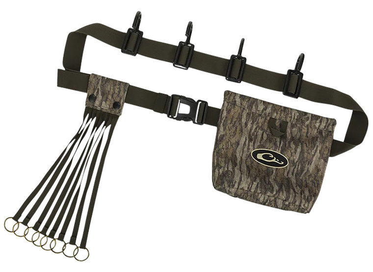 Drake Waterfowl DA2200006 Ultimate Timber Strap  Mossy Oak Bottomland 72 Adj. Strap 4 Hooks 8 Slip Ring Game Straps Shell Pouch - DA2200006