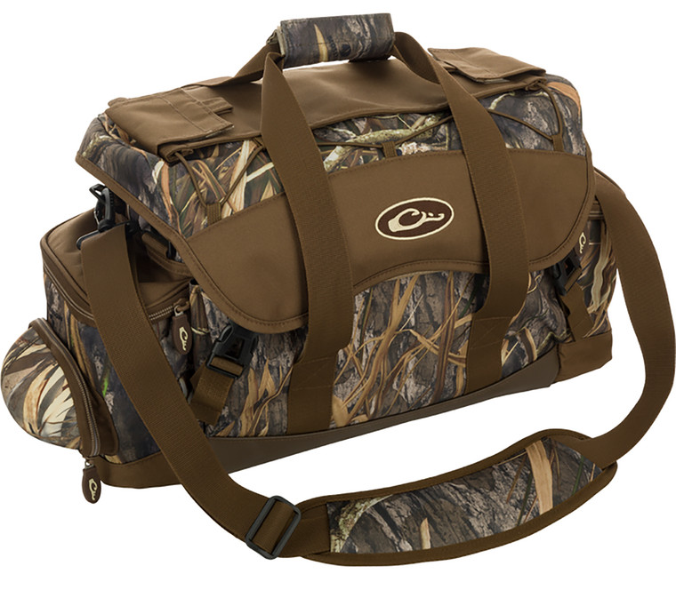 Drake Waterfowl DA2020022 Blind Bag Refuge Mossy Oak Bottomland HD2 Heavy Duty Nylon Duffle Bag Zipper Closure - DA2020022
