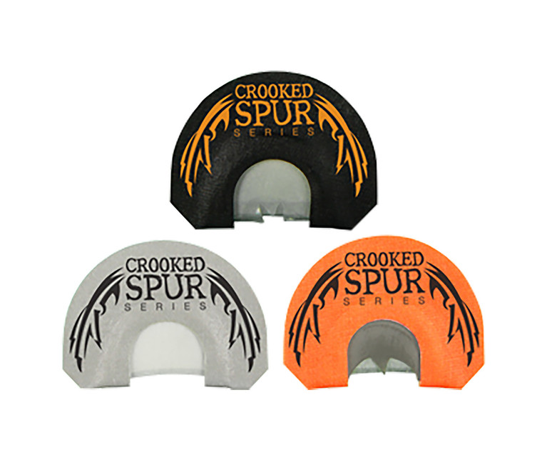 Foxpro CSMCOMBO Crooked Spur Combo Pack Diaphragm Call Double3.5 Reed Turkey Sounds Attracts Turkeys BlackOrangeWhite 3 Piece - CSMCOMBO