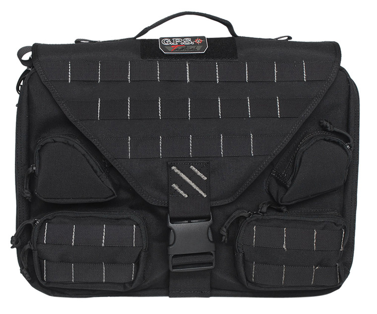 GPS Bags T1350BCB Tactical Brief Case Black 1000D Polyester 1 Handgun - T1350BCB