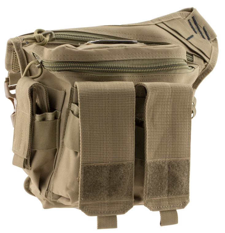 GPS Bags 981RDP Rapid Deployment Sling Pack Tan 600D Polyester with Removeable Handgun Holster External Pockets  Internal Storage Compartment 10 x 3 x 13 Internal Dimensions - 981RDP GPS Bags 981RDP Rapid Deployment Sling Pack Tan 600D Polyester with Removeable Handgun Holster External Pockets  Internal Storage Compartment 10 x 3 x 13 Internal Dimensions - 981RDP
