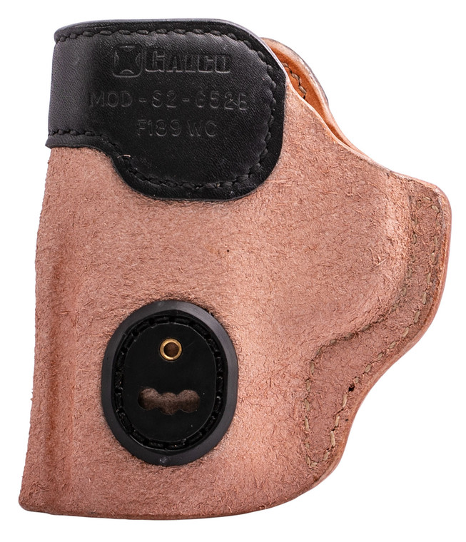 Galco S2652B Scout 3.0  IWB NaturalBlack Leather UniClipStealth Clip Fits SW MP ShieldRuger Max9FN 503509 Ambidextrous - S2652B