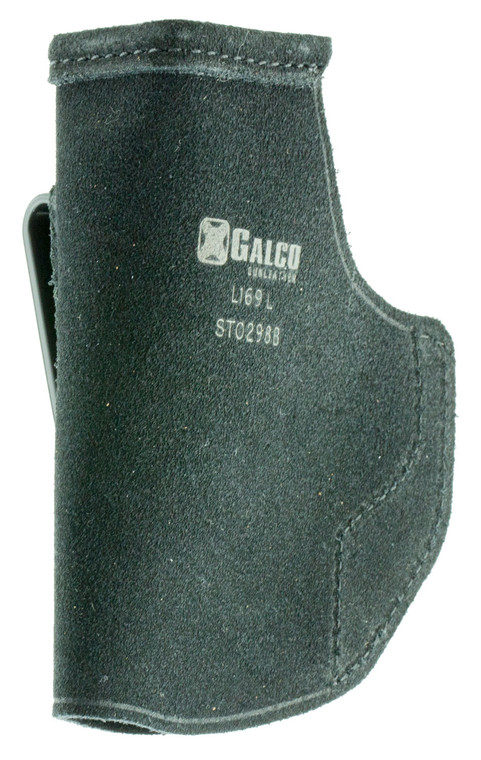 Galco STO298B StowNGo  IWB Black Leather Compatible w Glock 2930 Belt Clip Mount Right Hand - STO298B