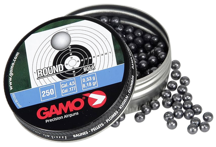 Gamo 632032454 Roundball  177 Lead 250Tin - 632032454