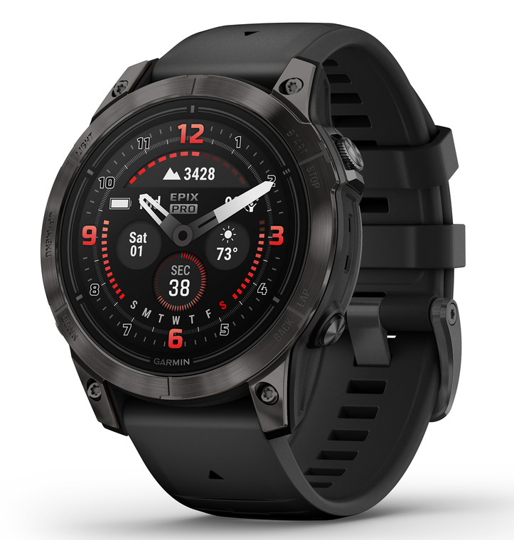 Garmin 0100280310 epix Pro Gen 2 Sapphire Edition GPSSmart Features 32GB Memory Black Band Size 47mm Compatible w iPhoneAndroid - 100280310