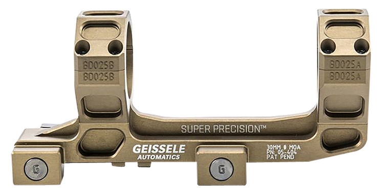 Geissele Automatics  AR15 Super Precision Scope MountRing Combo Desert Dirt Color Anodized - 05404S
