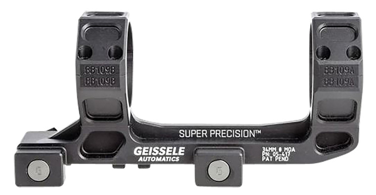 Geissele Automatics  AR15 Super Precision Scope MountRing Combo Black Anodized - 05417B