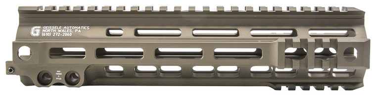 Geissele Automatics 05283S Super Modular Rail MK4 9.30 MLOK Desert Dirt Aluminum for AR Platform Barrel Nut Included - 05283S