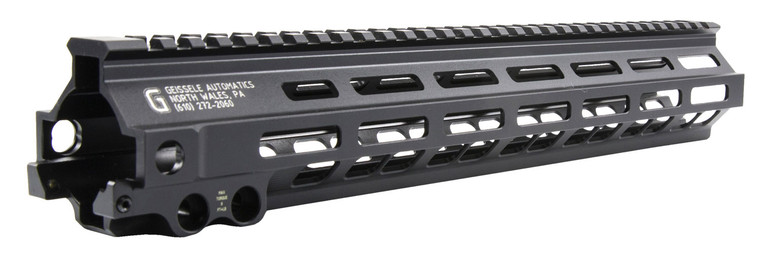Geissele Automatics 05285B MK8 Super Modular Rail 13.50 MLOK Style Made of 6061T6 Aluminum with Black Anodized Finish for ARPlatform - 05285B
