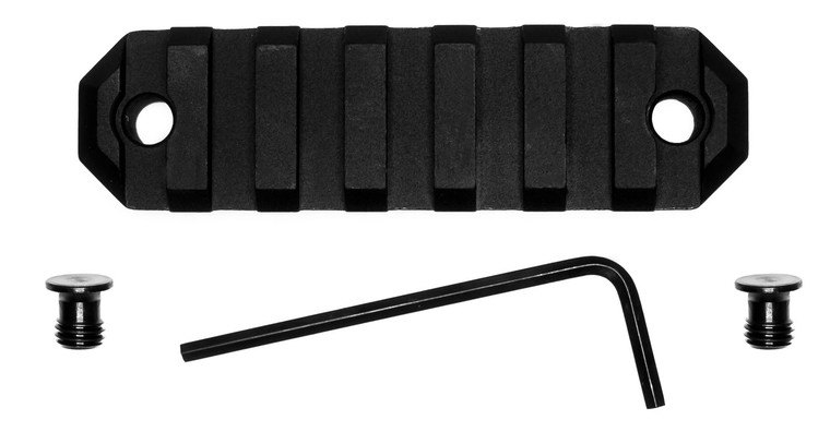 GrovTec US Inc GTSW228 3 Inch 7 Slot Keymod  Black Anodized - GTSW228