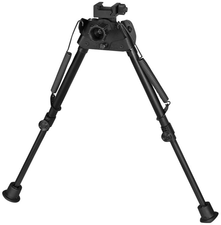Harris Bipods SLP Swivel L Picatinny 913 Black SteelAluminum Rubber Feet - SLP