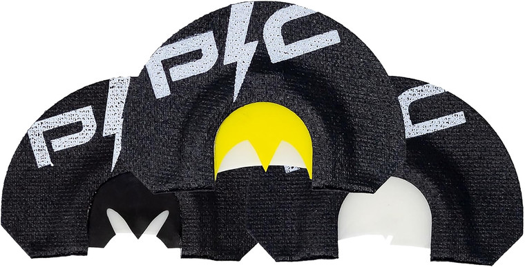 Power Calls 24226 Short Circuit Combo  Diaphragm Call Turkey Hen Sounds Attracts Turkeys Black 3 Pack - 24226