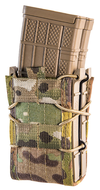 High Speed Gear 112R00MC TACO X2R Mag Pouch Double MultiCam Nylon MOLLE Compatible w Rifle - 112R00MC