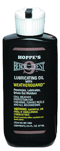 Hoppes BR1003 No. 9 Bench Rest Lubricating Oil 2.25 oz. Squeeze Bottle 10 Per Pack - BR1003