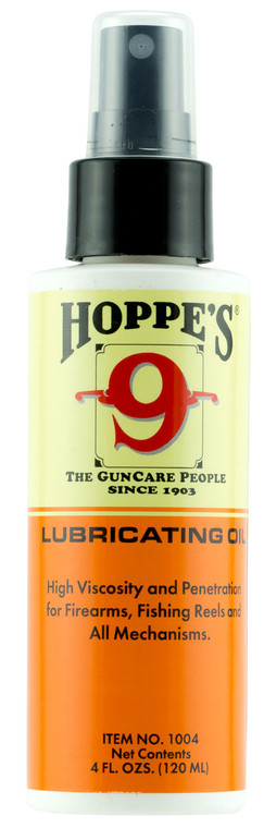 Hoppes 1004 No. 9 Lubricating Oil 4 oz. Pump Bottle - 1004