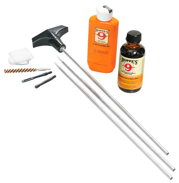 Hoppes U22 Rifle Cleaning Kit 22257 Cal Includes Storage Box - U22