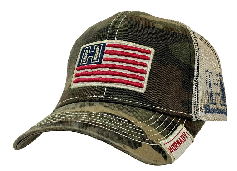 Hornady Gear 10090 Hornady  Camo American Flag Patch - 10090