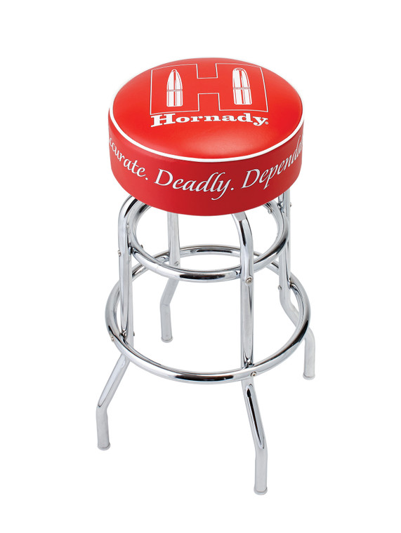 Hornady 99103 Reloading Bench Stool Chrome Red Chromed Steel Vinyl - 99103