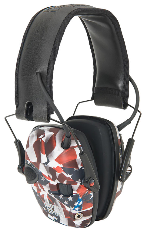 Howard Leight R02530 Impact Sport Electronic Muff 22 dB Over the Head Classic One Nation Adult 1 Pair - R02530