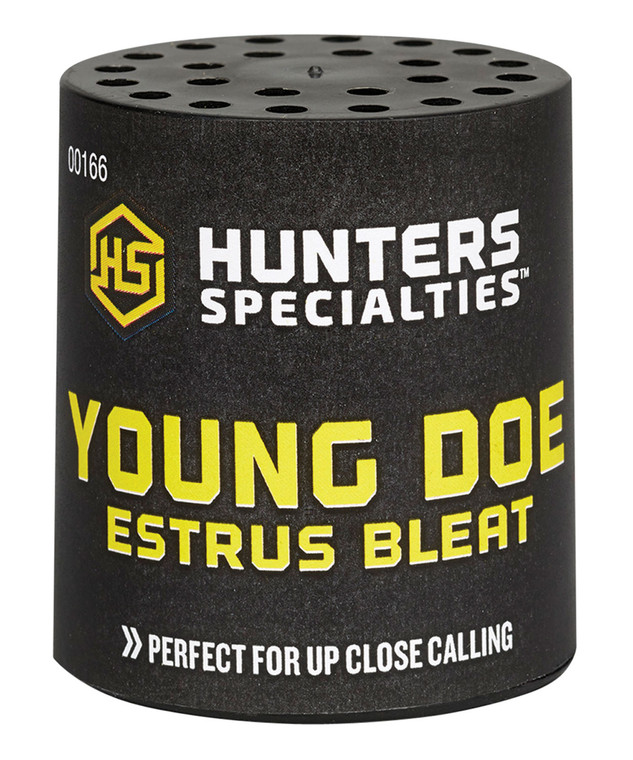 Hunters Specialties 00166 Young Doe Estrus  Can Call Doe Sounds Attracts Deer Black - 166